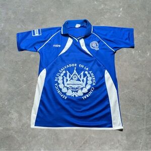 El Salvador Soccer Jersey Mens Size Small Blue